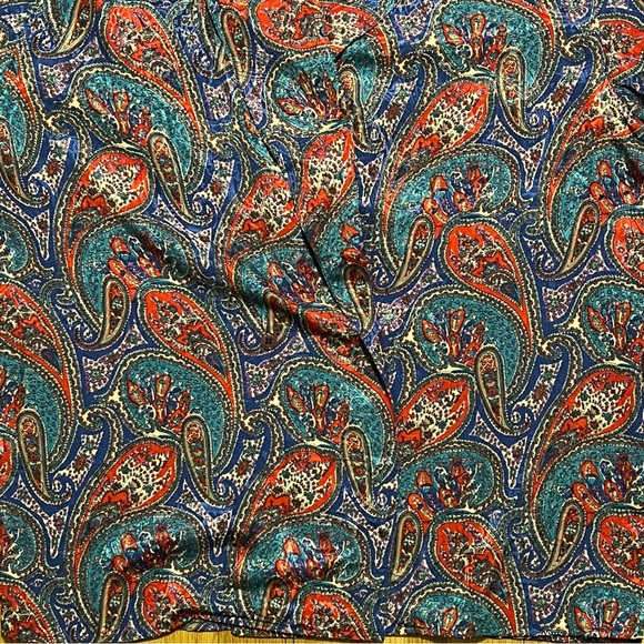 La Chine Classic Galinda Wang Paisley Multocolor Womens Button Up Large - Picture 2 of 8